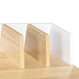 Desk White and Natural 80x50x84 cm - 45-Degree Angle