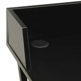 Desk Black 80x50x84 cm - Rear View