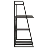 Desk with Shelving Unit Black 102x50x117 cm