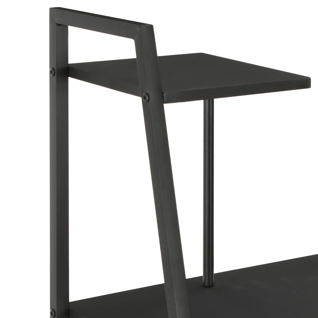 Desk with Shelving Unit Black 102x50x117 cm
