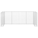 Gabion Wall for Garbage Bins Galvanised Steel 320x100x120 cm