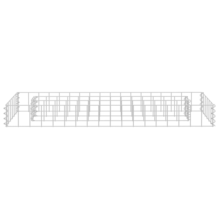 Gabion Raised Bed Galvanised Steel 90x30x10 cm
