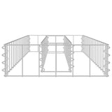 Gabion Raised Bed Galvanised Steel 90x30x10 cm - Top-Down View