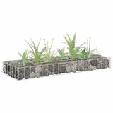 Gabion Raised Bed Galvanised Steel 90x30x10 cm