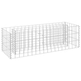 Gabion Raised Bed Galvanised Steel 90x30x30 cm - Front View