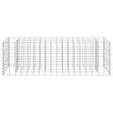 Gabion Raised Bed Galvanised Steel 90x30x30 cm - Top-Down View