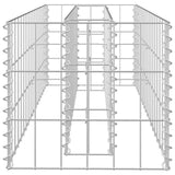 Gabion Raised Bed Galvanised Steel 90x30x30 cm - 45-Degree Angle
