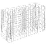 Gabion Raised Bed Galvanised Steel 90x30x60 cm - Front View