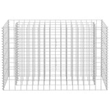 Gabion Raised Bed Galvanised Steel 90x30x60 cm - Top-Down View