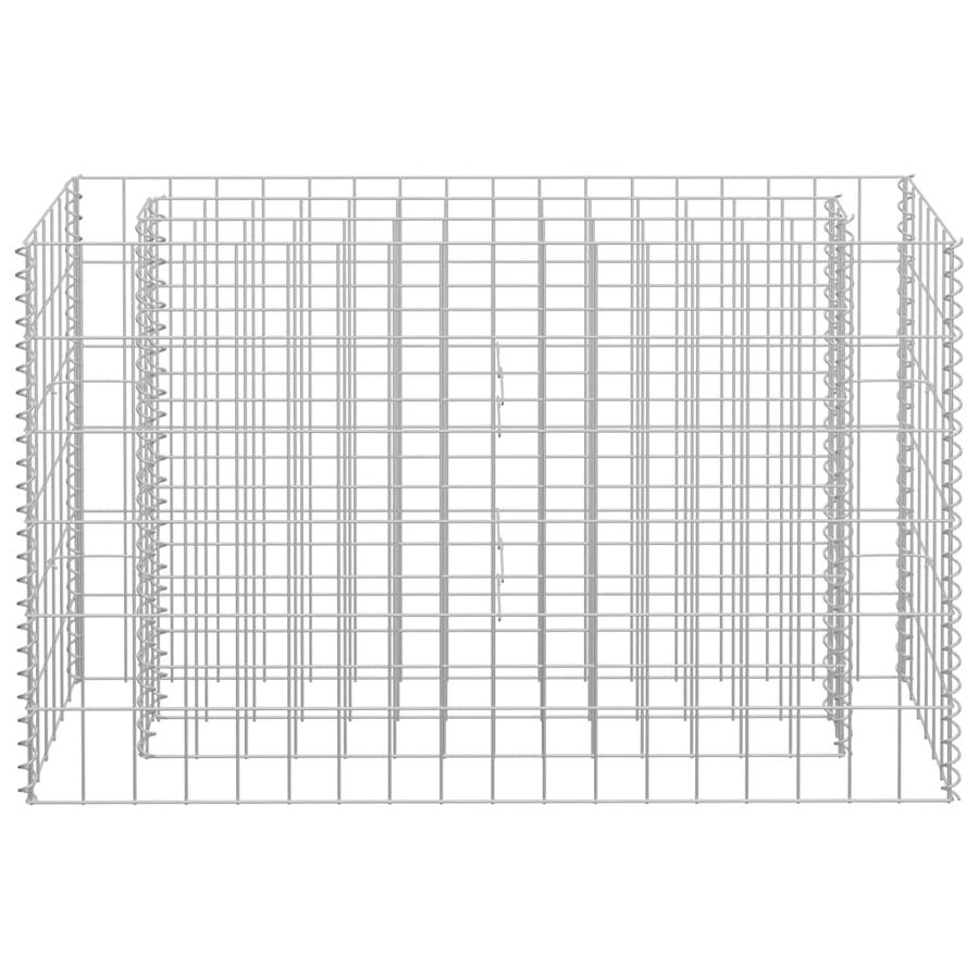 Gabion Raised Bed Galvanised Steel 90x30x60 cm