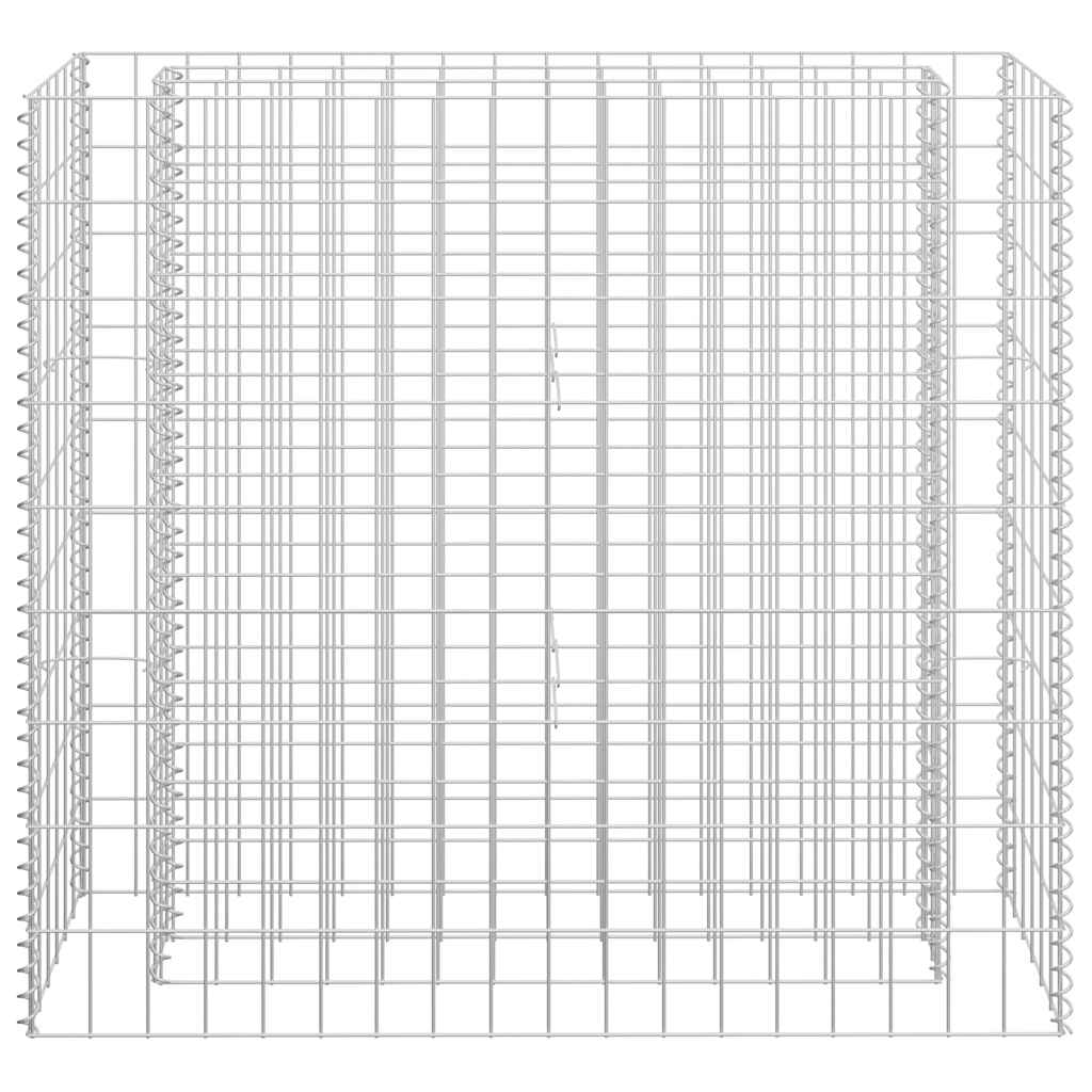Gabion Raised Bed Galvanised Steel 90x30x90 cm