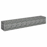 Gabion Raised Bed Galvanised Steel 180x30x30 cm - Side View