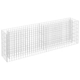 Gabion Raised Bed Galvanised Steel 180x30x60 cm - Front View