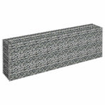 Gabion Raised Bed Galvanised Steel 180x30x60 cm