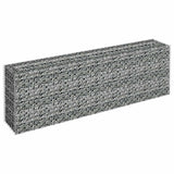 Gabion Raised Bed Galvanised Steel 180x30x60 cm - Side View