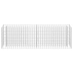 Gabion Raised Bed Galvanised Steel 180x30x60 cm