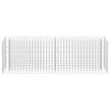 Gabion Raised Bed Galvanised Steel 180x30x60 cm - Top-Down View