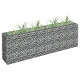 Gabion Raised Bed Galvanised Steel 180x30x60 cm