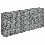 Gabion Raised Bed Galvanised Steel 180x30x90 cm - Side View