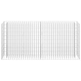 Gabion Raised Bed Galvanised Steel 180x30x90 cm - Top-Down View