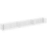 Gabion Raised Bed Galvanised Steel 270x30x30 cm