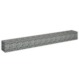 Gabion Raised Bed Galvanised Steel 270x30x30 cm - Side View