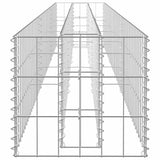 Gabion Raised Bed Galvanised Steel 270x30x30 cm - 45-Degree Angle