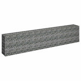 Gabion Raised Bed Galvanised Steel 270x30x60 cm - Side View
