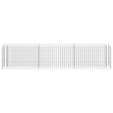 Gabion Raised Bed Galvanised Steel 270x30x60 cm - Top-Down View