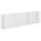 Gabion Raised Bed Galvanised Steel 270x30x90 cm
