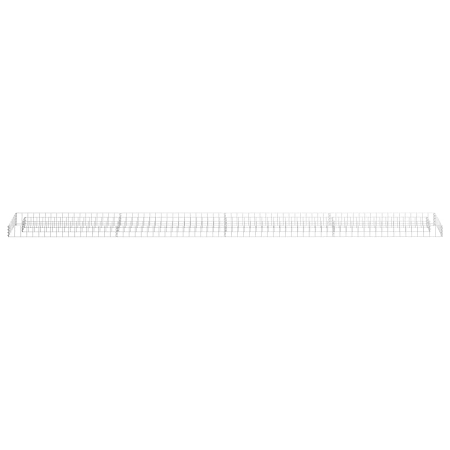 Gabion Raised Bed Galvanised Steel 360x30x10 cm