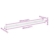 Gabion Raised Bed Galvanised Steel 360x30x10 cm - Close-Up Angle