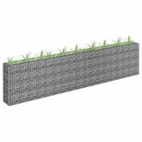 Gabion Raised Bed Galvanised Steel 360x30x90 cm