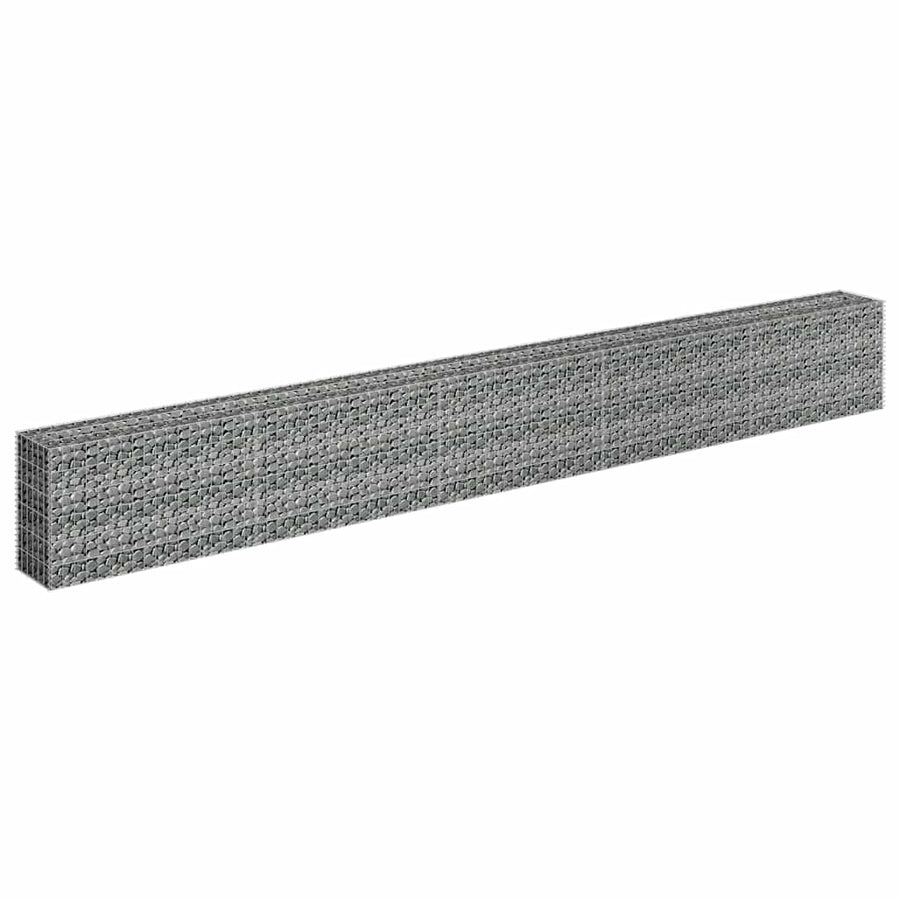 Gabion Raised Bed Galvanised Steel 450x30x60 cm