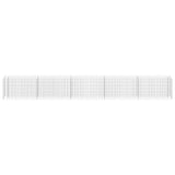 Gabion Raised Bed Galvanised Steel 450x30x60 cm - Top-Down View