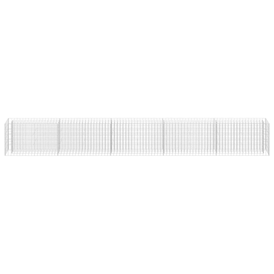 Gabion Raised Bed Galvanised Steel 450x30x60 cm