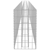 Gabion Raised Bed Galvanised Steel 450x30x60 cm - 45-Degree Angle