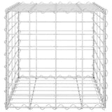 Cube Gabion Raised Bed Steel Wire 40x40x40 cm - Top-Down View