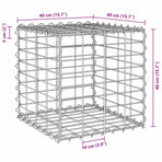 Cube Gabion Raised Bed Steel Wire 40x40x40 cm