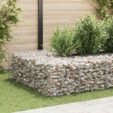 Cube Gabion Raised Bed Steel Wire 50x50x50 cm - Side View