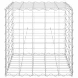 Cube Gabion Raised Bed Steel Wire 50x50x50 cm - Top-Down View