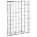 Trapezium Gabion Raised Bed Galvanised Steel 100x20x100 cm