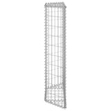 Trapezium Gabion Raised Bed Galvanised Steel 100x20x100 cm - Side View
