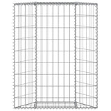 Trapezium Gabion Raised Bed Galvanised Steel 100x20x100 cm