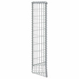 Trapezium Gabion Raised Bed Galvanised Steel 100x20x100 cm - Close-Up Angle