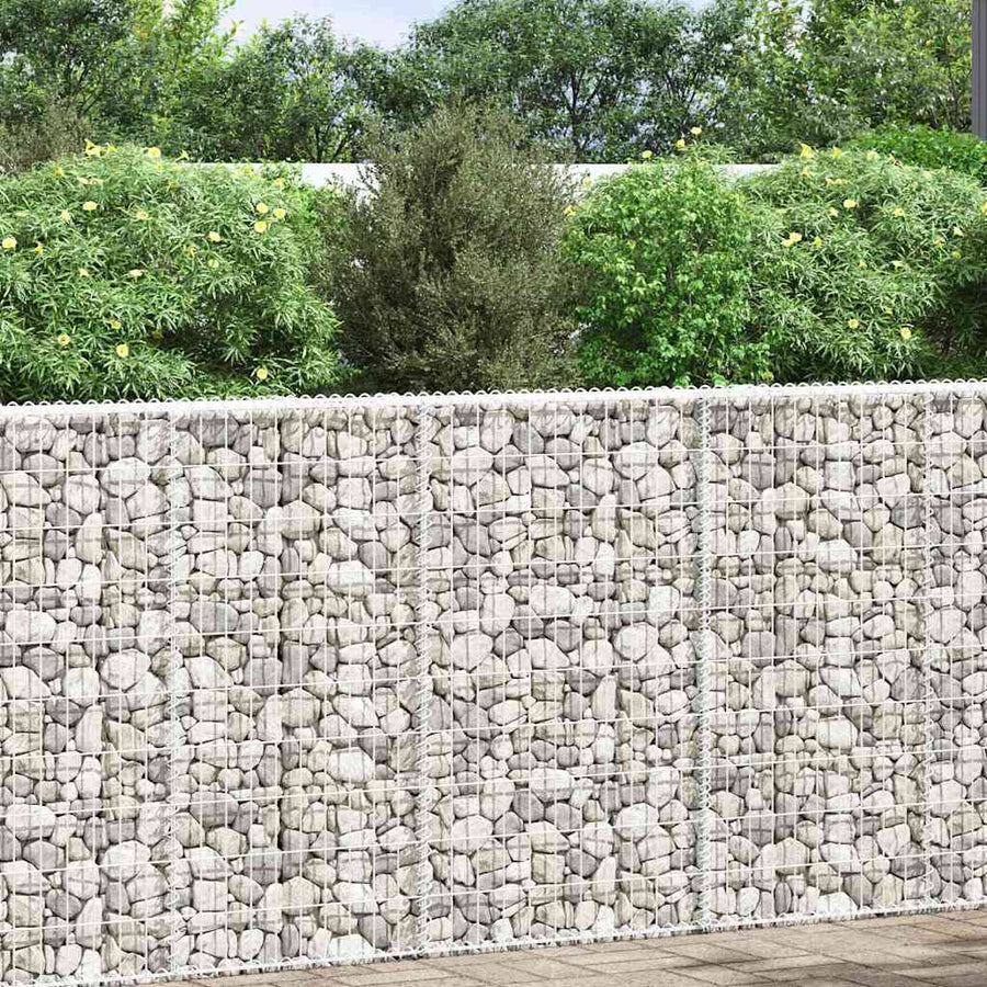 Trapezium Gabion Raised Bed Galvanised Steel 100x20x100 cm
