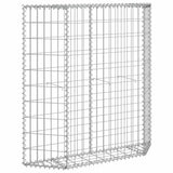 Trapezium Gabion Raised Bed Galvanised Steel 100x20x100 cm - Low Angle