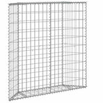 Trapezium Gabion Raised Bed Galvanised Steel 100x20x100 cm