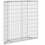 Trapezium Gabion Raised Bed Galvanised Steel 100x20x100 cm