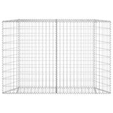 Trapezium Gabion Raised Bed Galvanised Steel 150x20x100 cm